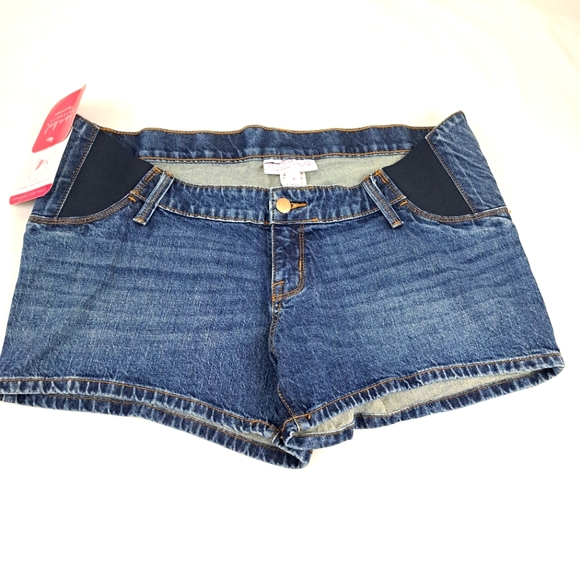 Ingrid & Isabel Shorts Isabel Maternity Midi Meduim Blue Jeans
